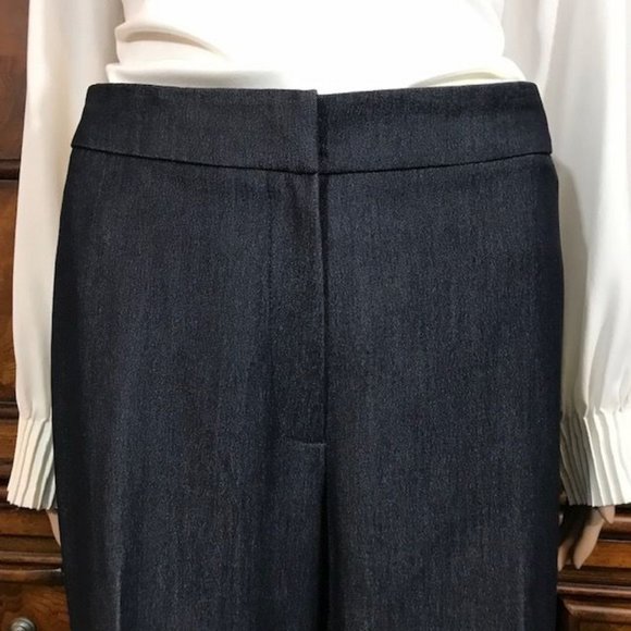 Kasper Carmel Silken Denim Contrast Stitch Pant - Picture 7 of 11